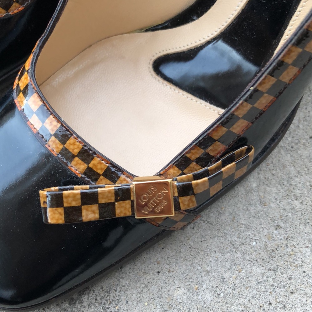 Louis Vuitton Veau Vernis Shine Pumo 10CM - Picture 6 of 7
